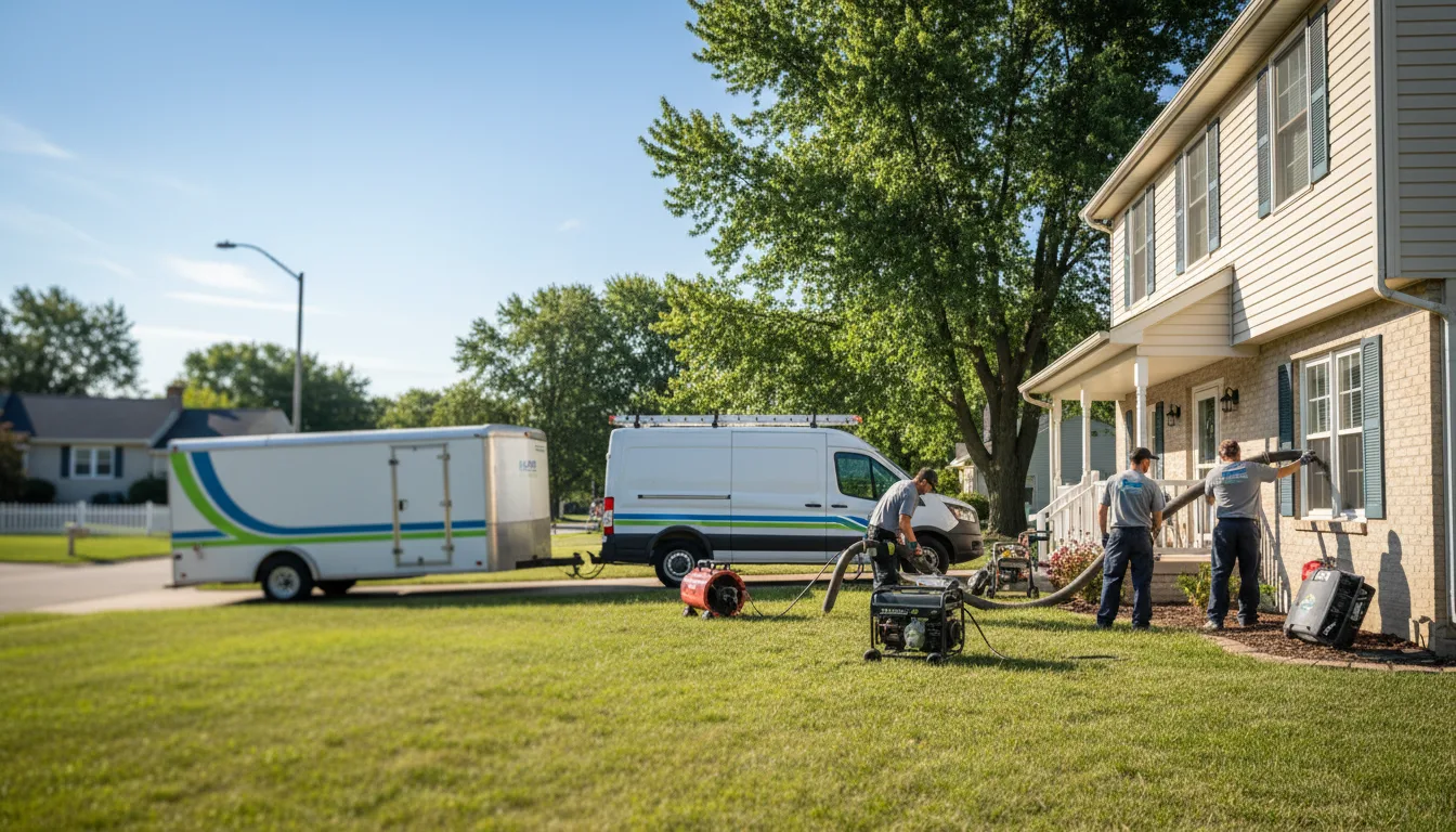 Flooded Basement Restoration And Cleanup With Repair in Rock Falls, IL near me